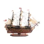 Drewniany model żaglowca HMS Victory 86 cm z rozwiniętymi żaglami - prestiżowa dekoracja marynistyczna